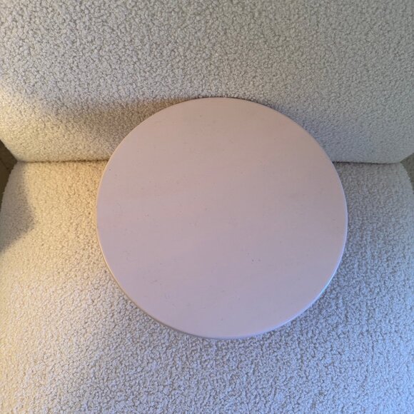 NWOT! Pink Metal Cake Stand With Heart Design 9”x5” Tall - Picture 2 of 5